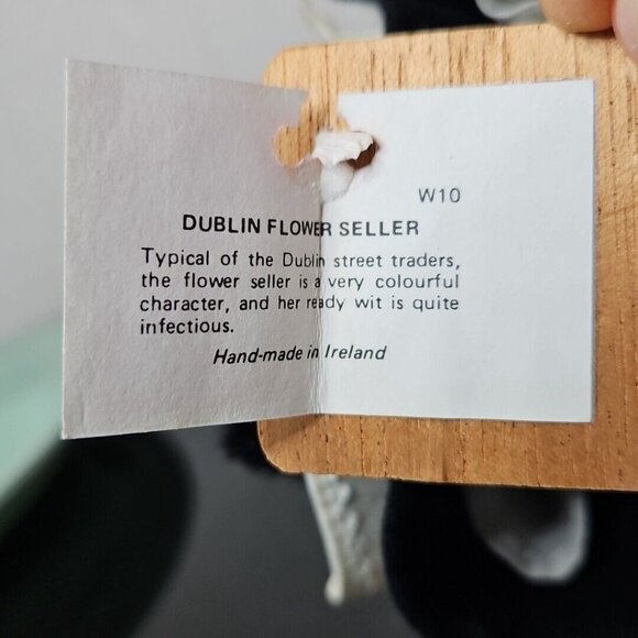 Vintage Character Doll Dublin Flower Seller with Basket Grange Craft Ireland - Picture 8 of 10